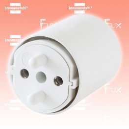 Fix-Adapter DE auf CH weiß 230V 2-polig