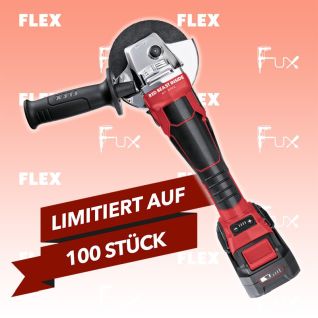 Flex LBE 125 18.0-EC/5.0 Akku-Winkelschleifer "Red Beast Inside"