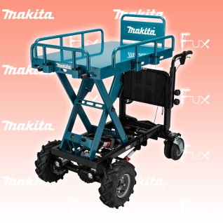 Makita DCU 601 Z Akku-Schubkarre mit Elektro-Hubtisch