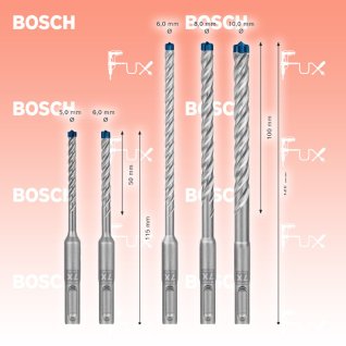 Bosch Professional Expert SDS plus-7X SET 5-teilig