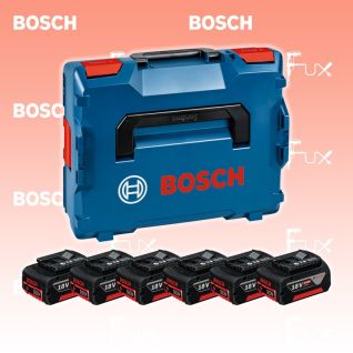 Bosch Professional GBA 18V 4.0Ah Akkupack (6 Stück)