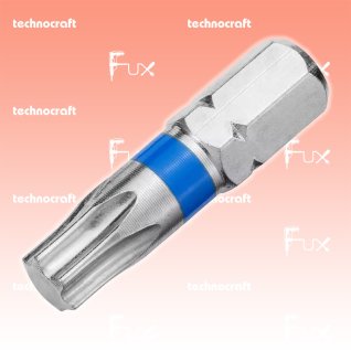 Technocraft T25 Torx-Bits mit Farbring blau, 25 mm, 10 Stück