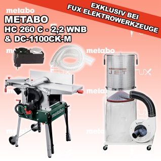 Metabo HC 260 C - 2,2 WNB Hobelmaschine & DC-1100CK-M
