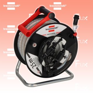 Brennenstuhl BS2540SI D LED-Lichtschlauch auf Trommel, 25m, 4000K, beidseitig