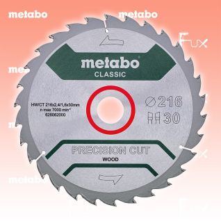 Metabo Kreissägeblatt 216 mm classic