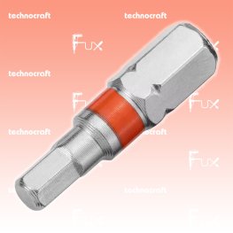 H5 Innensechskant-Bits mit Farbring orange, 25 mm, 10 Stück
