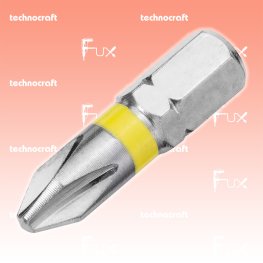 PH1 Philips-Bits mit Farbring gelb, 25 mm, 10 Stück